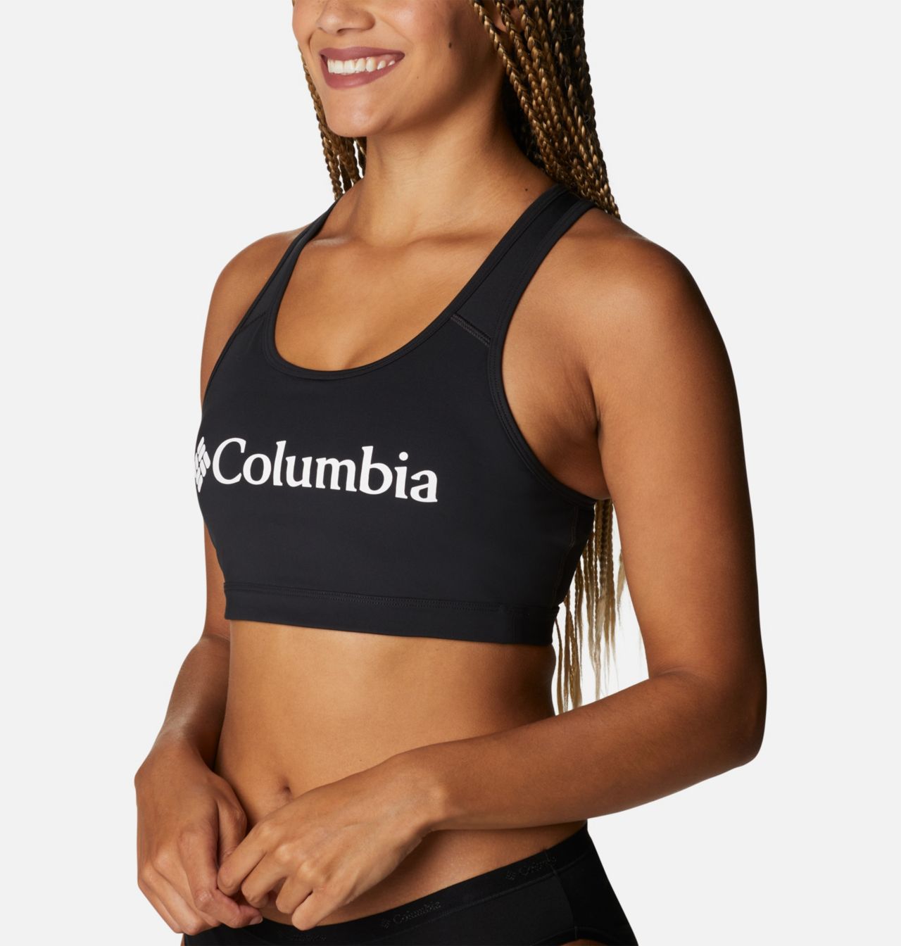 Women's Racer Back Logo Bra - Medium Impact 6