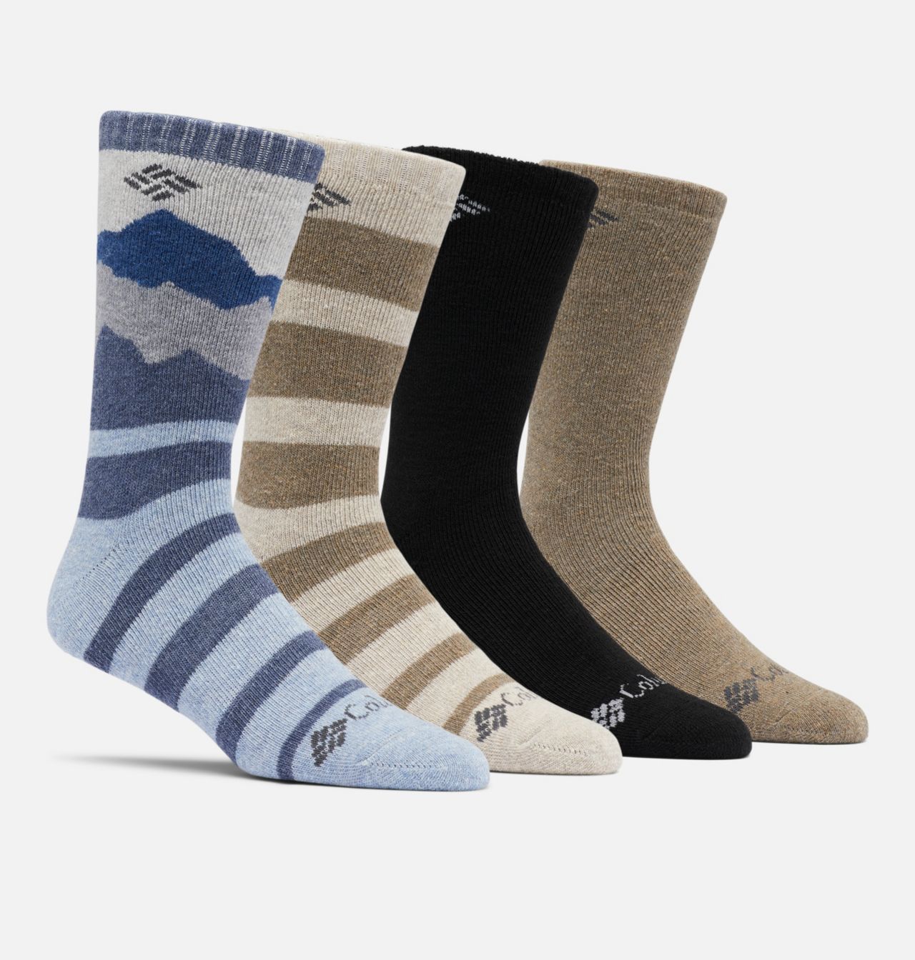 Men's Mountain View Midweight Wool Crew Sock - 4pk 1