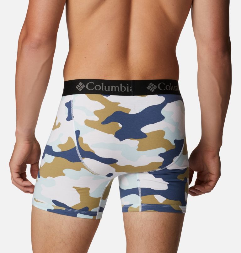Columbia 3 Pack Performance Cotton Stretch Boxer Brief in Gray for Men