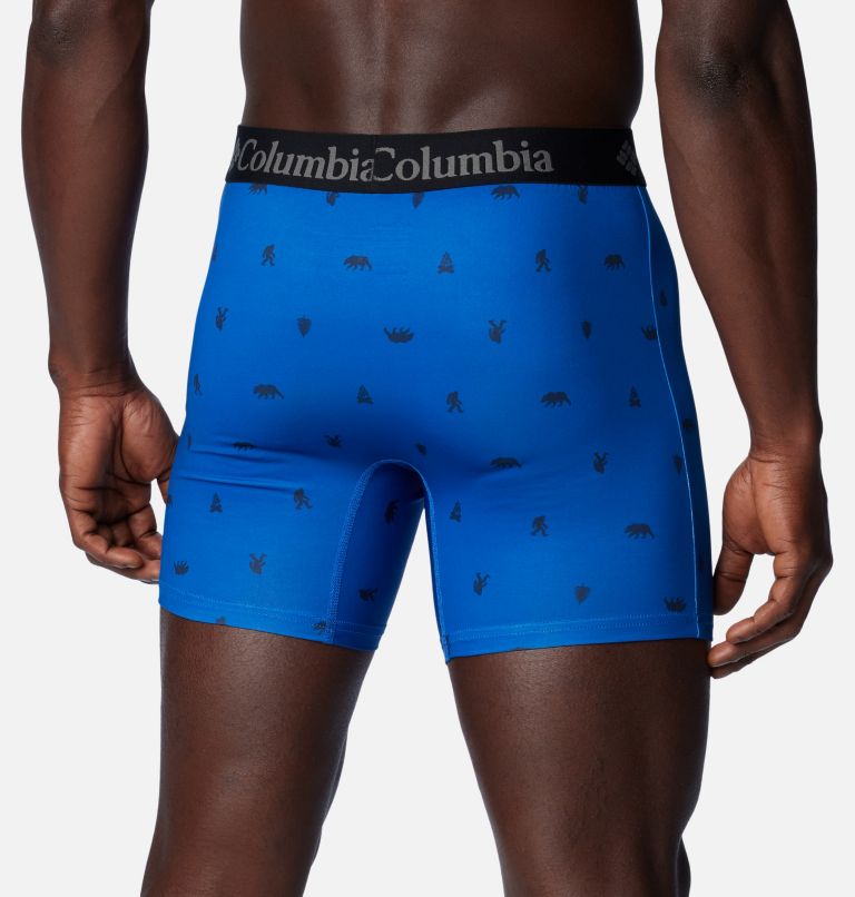 Men's Printed 360 Stretch 3-Pack Boxer Brief, Color: Col Navy/Blue /Radia, image 2