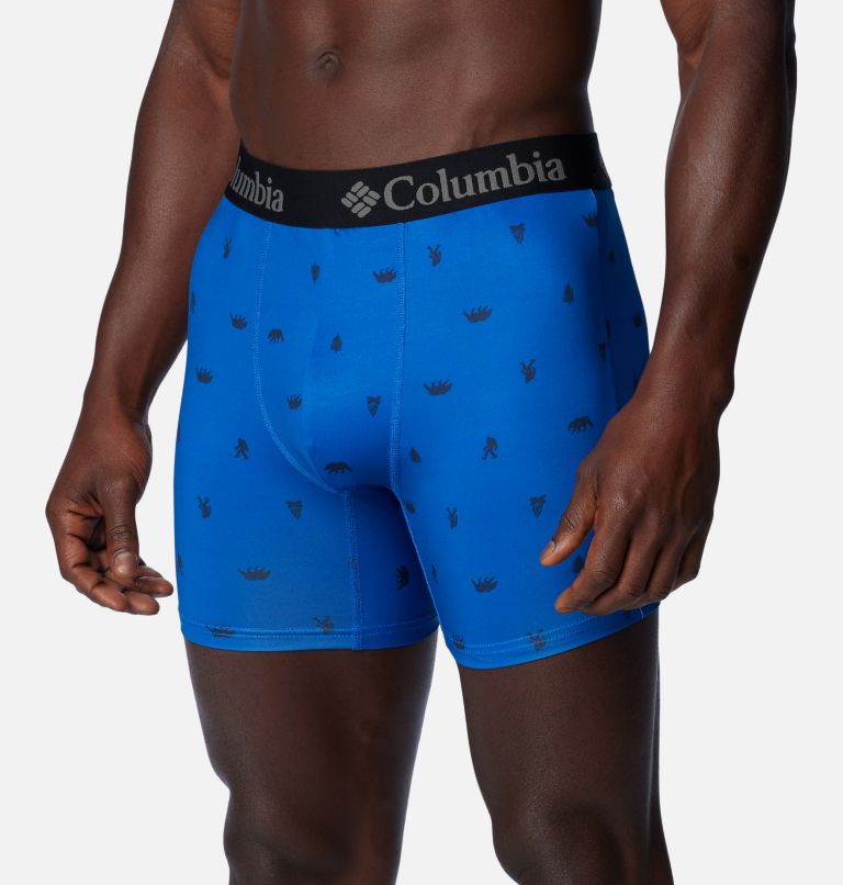 Men's Printed 360 Stretch 3-Pack Boxer Brief, Color: Col Navy/Blue /Radia, image 3