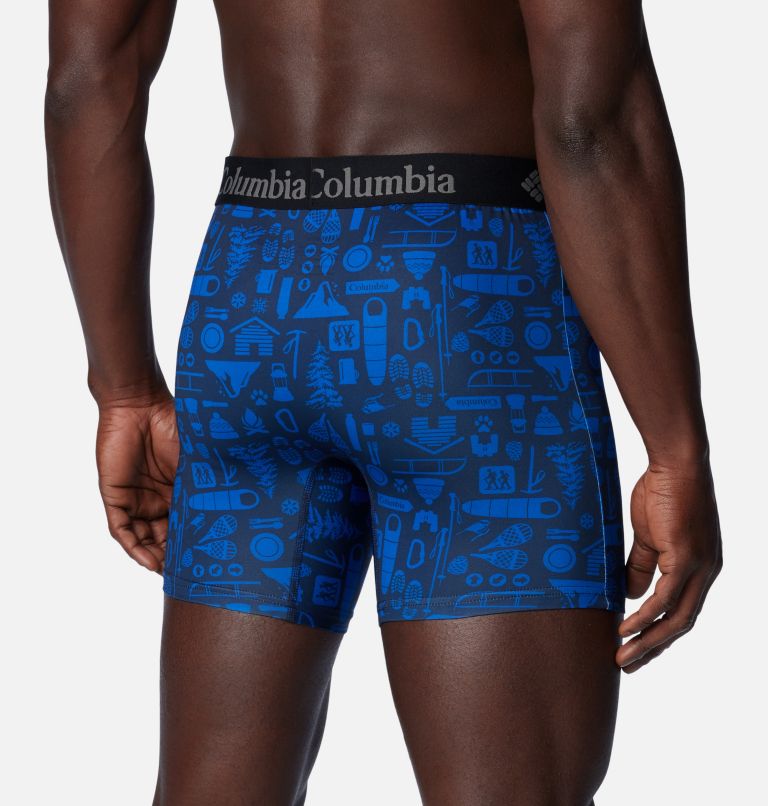 Men's Printed 360 Stretch 3-Pack Boxer Brief, Color: Col Navy/Blue /Radia, image 6