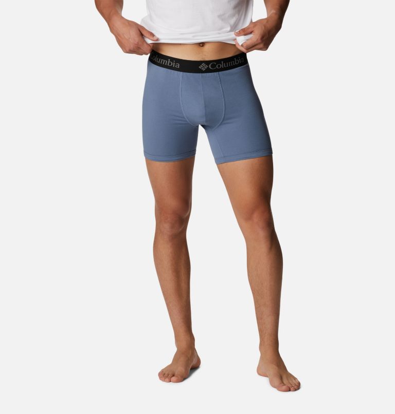 Men's Printed 360 Stretch 3-Pack Boxer Brief, Color: Collegiate Navy/Mountain Red/Bluestone, image 7