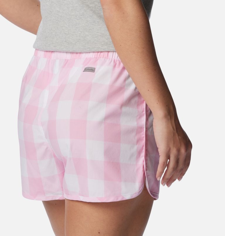 Women's Tank and Shorts Sleep Set, Color: Light Grey Heather/Bright Rose, image 6