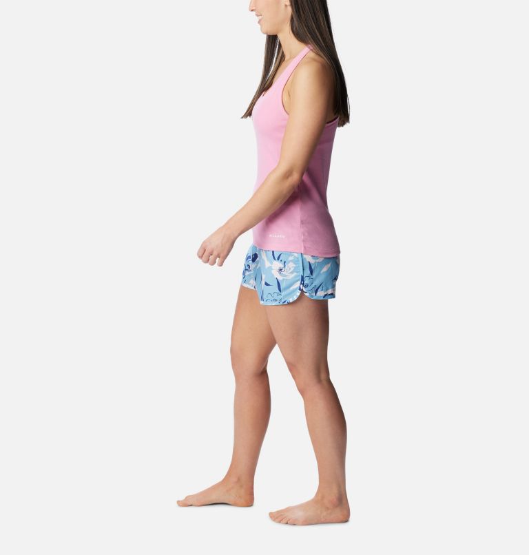Women's Tank and Shorts Sleep Set, Color: Bright Rose/Vista Blue, image 3