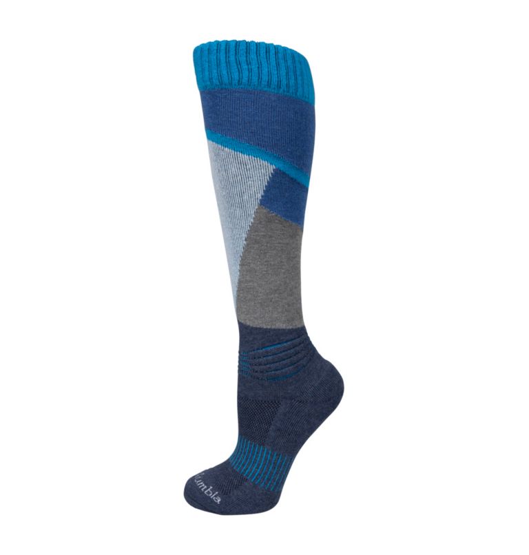 Thumbnail: Intersection Over-the-Calf Ski Med Weight Socks, Color: Navy, image 1