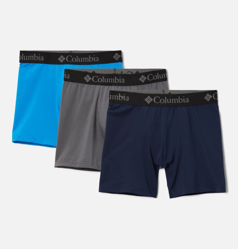 Men's Allover Mesh Boxer Briefs, Color: Charcoal/Compass Blue/Collegiate Navy, image 1