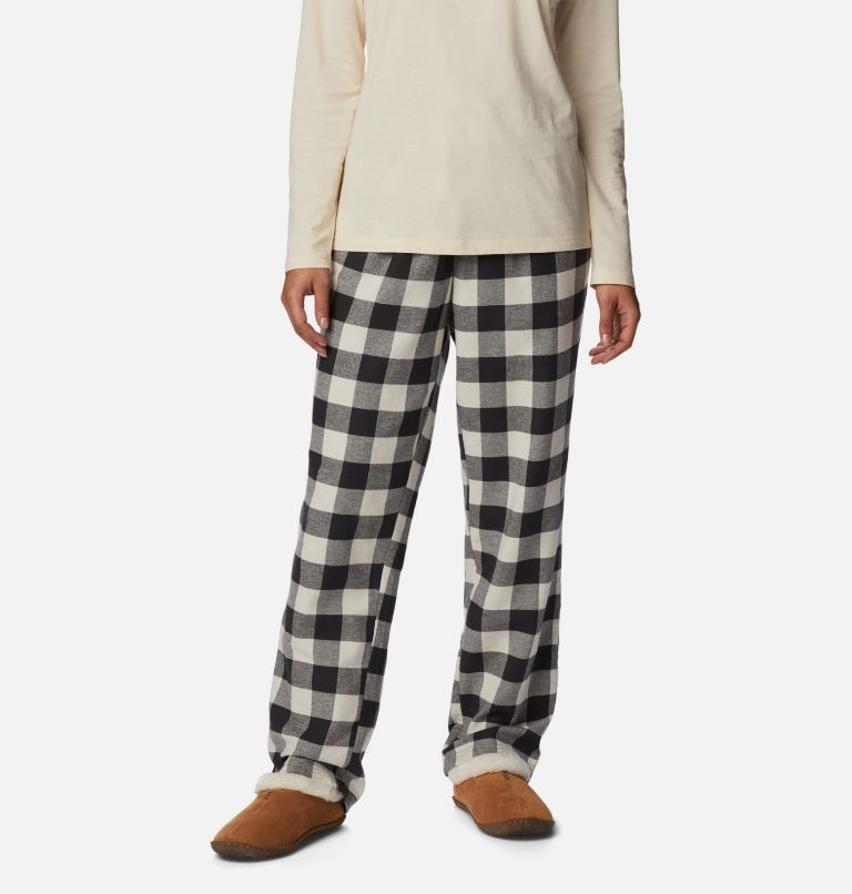 Women's Flannel Pant, Color: SHARK WOVEN BUFFALO, image 3