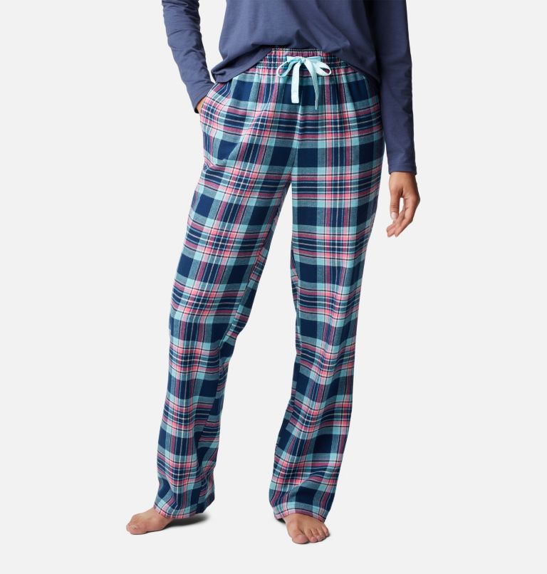 Sigma Delta Tau Flannel Pajama Pants (S 2-6, Columbia Blue) at   Women's Clothing store