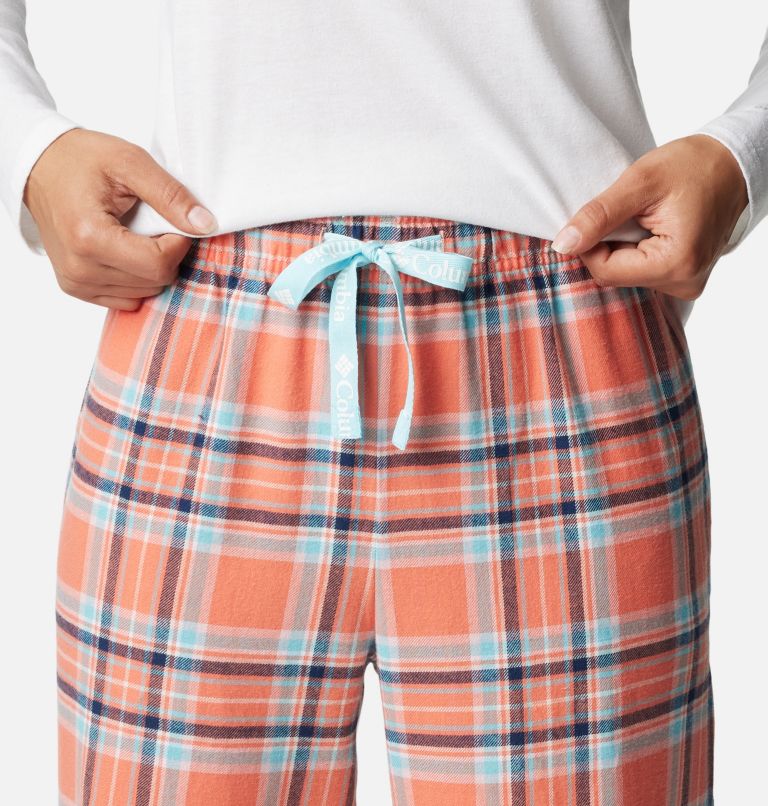 Plaid Flannel Straight Pajama Pants for Girls