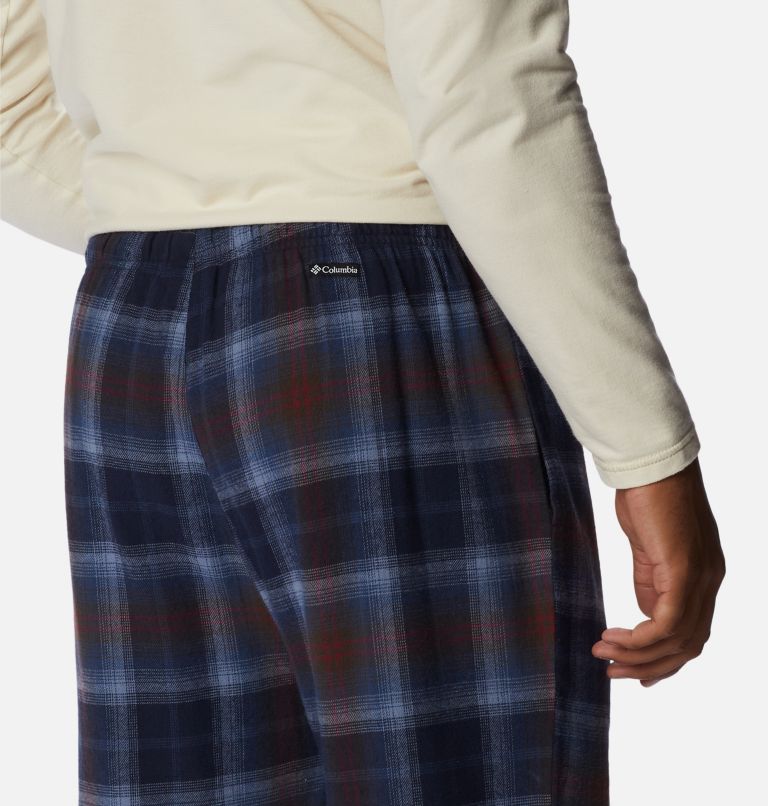 Thumbnail: Men's Flannel Pajama Bottoms, Color: Navy Willow Plaid, image 5