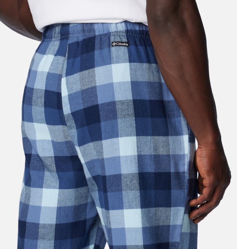 Regular Fit Flannel pyjama bottoms - Dark green/White checked