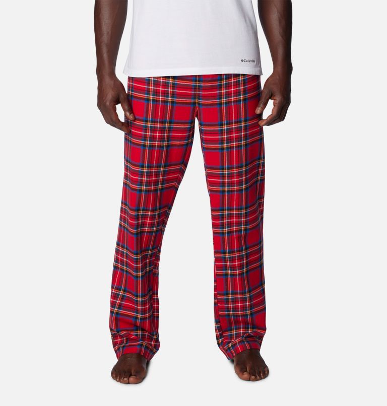 Mens red plaid flannel pajama shops pants