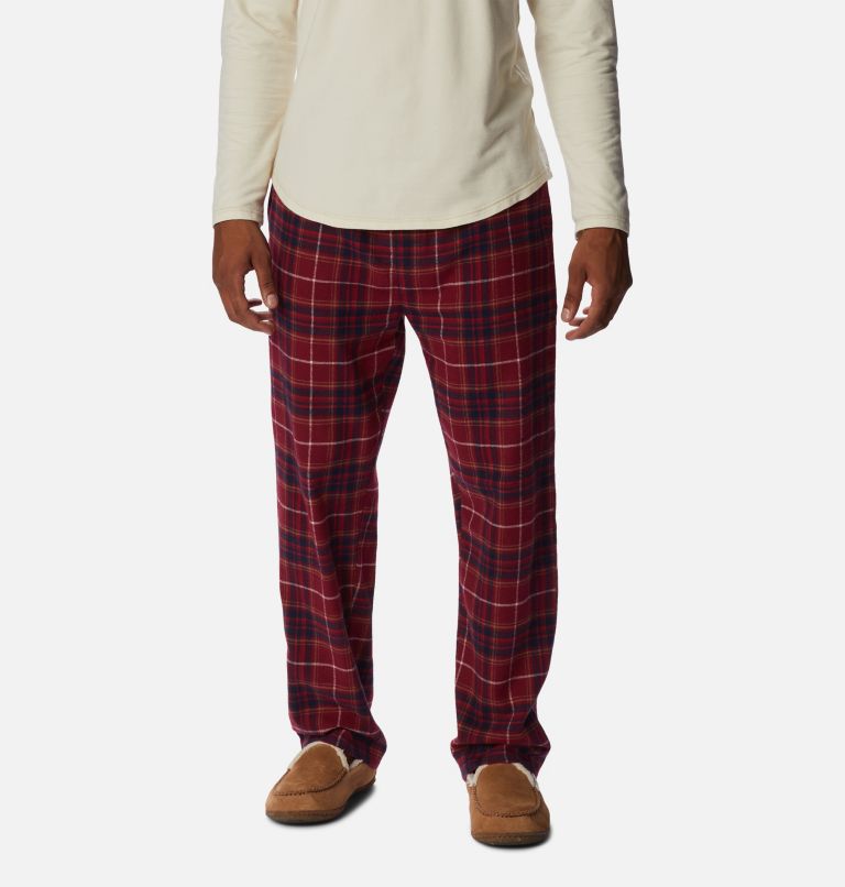 Men's Flannel Pant, Color: Red Jasper Forest Plaid, image 1