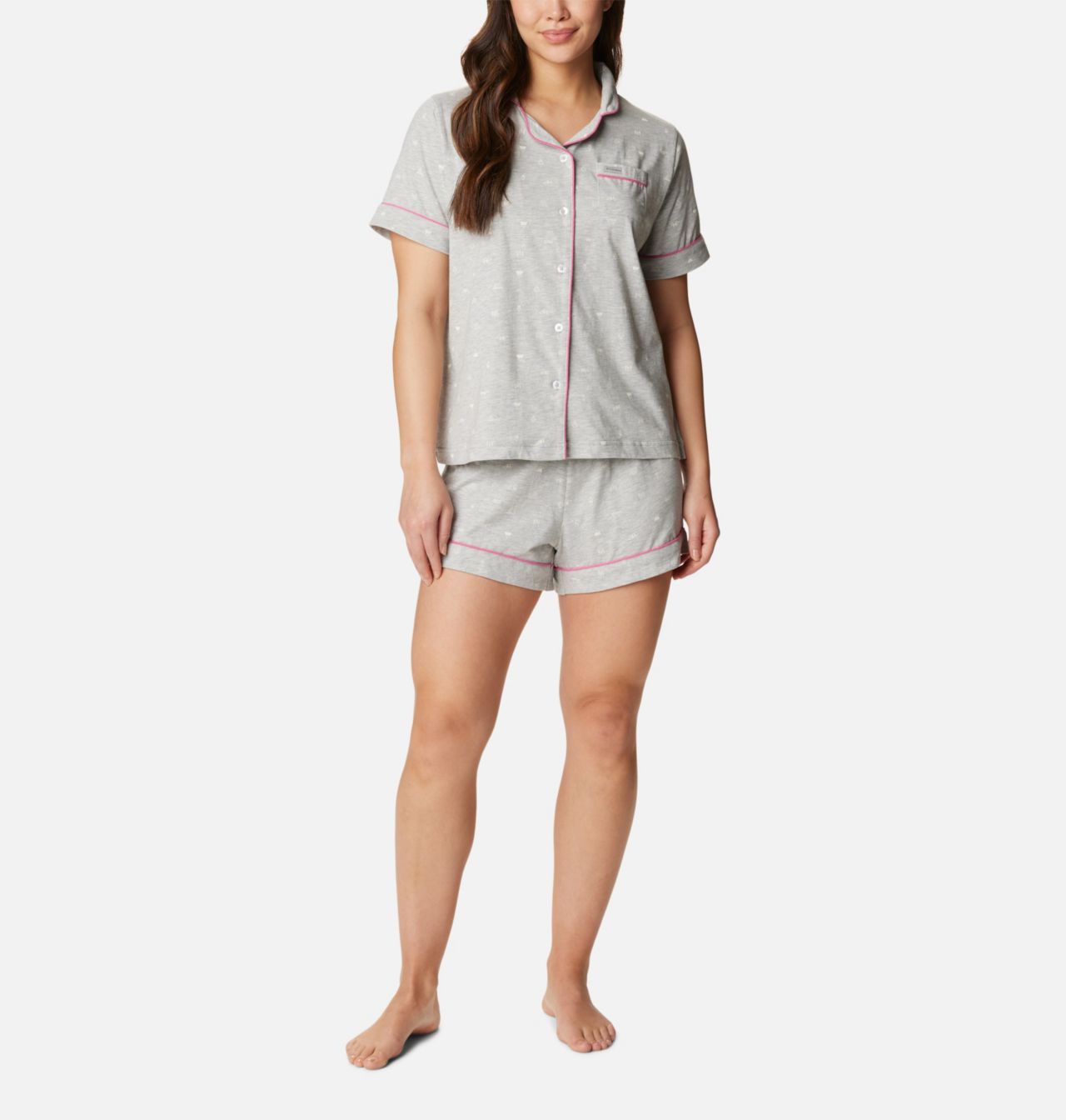 Women's Jersey Notch Collar PJ Set 1