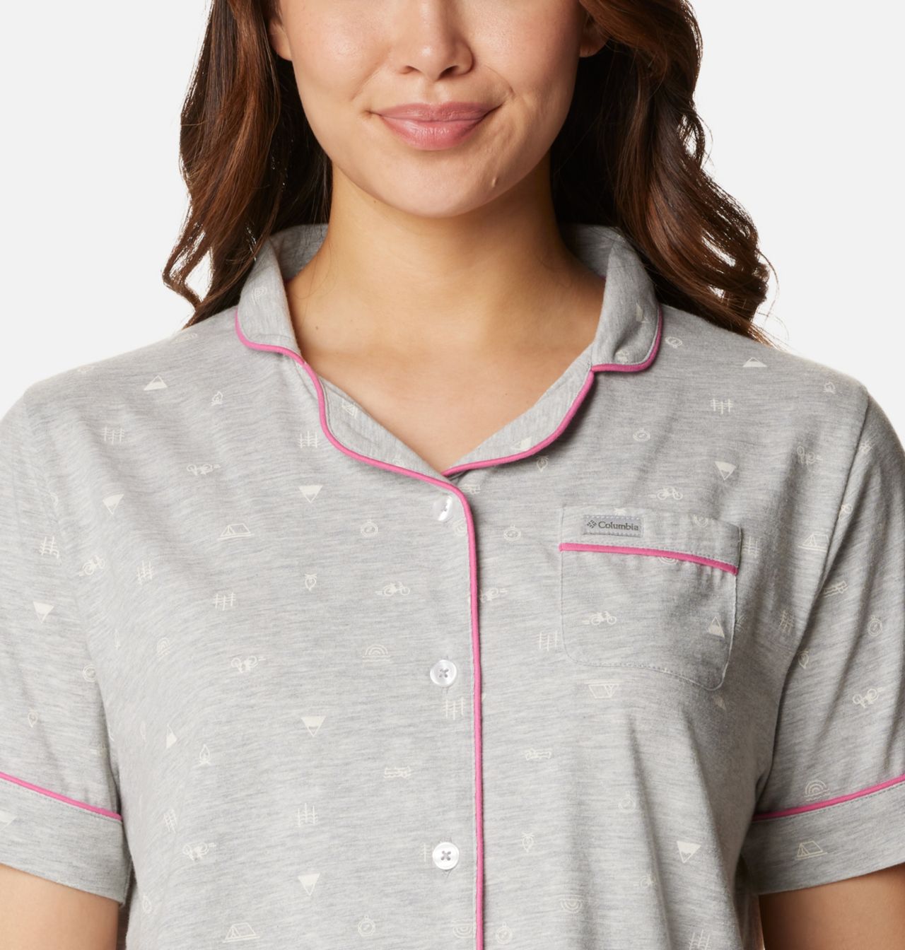 Women's Jersey Notch Collar PJ Set 4