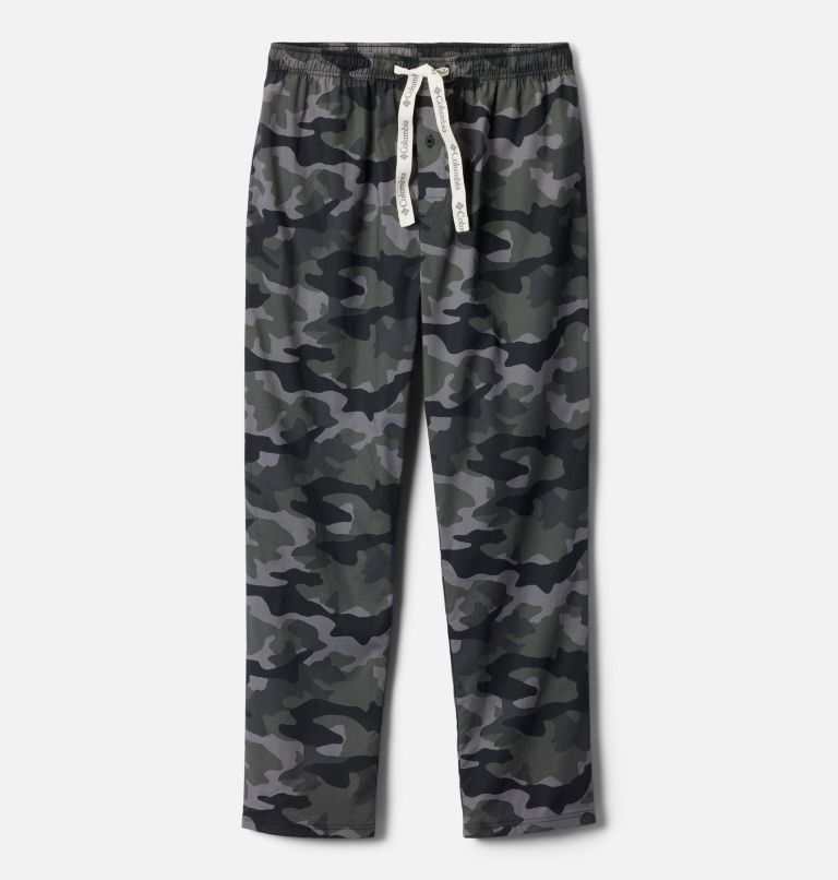 Thumbnail: Men's Woven PJ Pants, Color: Black Camo, image 1