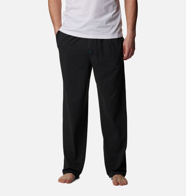 Men's Performance Cotton-Blend Sleep Pants, Color: Black Heather, image 1