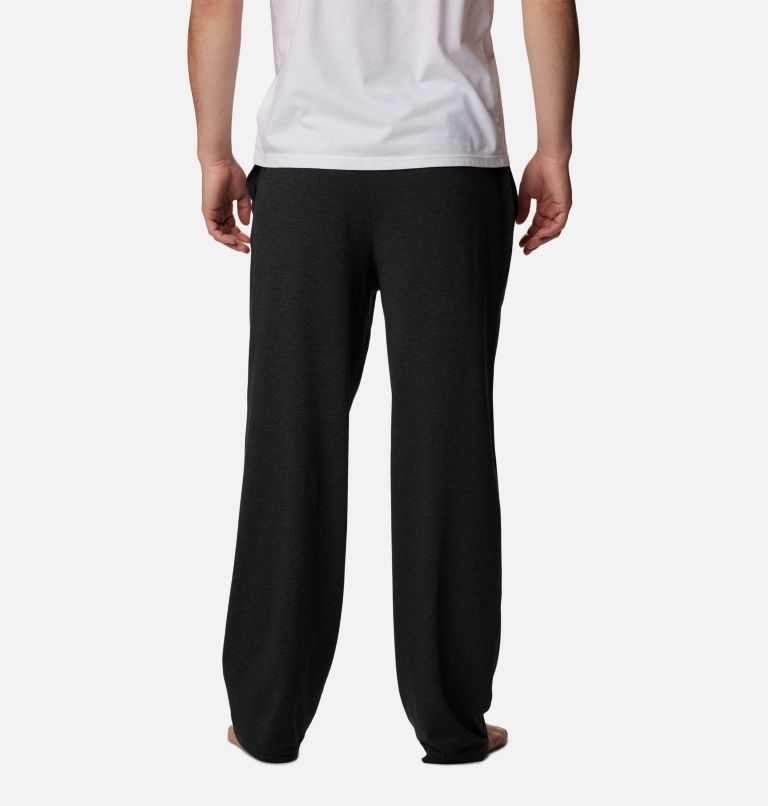Thumbnail: Men's Performance Cotton-Blend Sleep Pants, Color: Black Heather, image 2