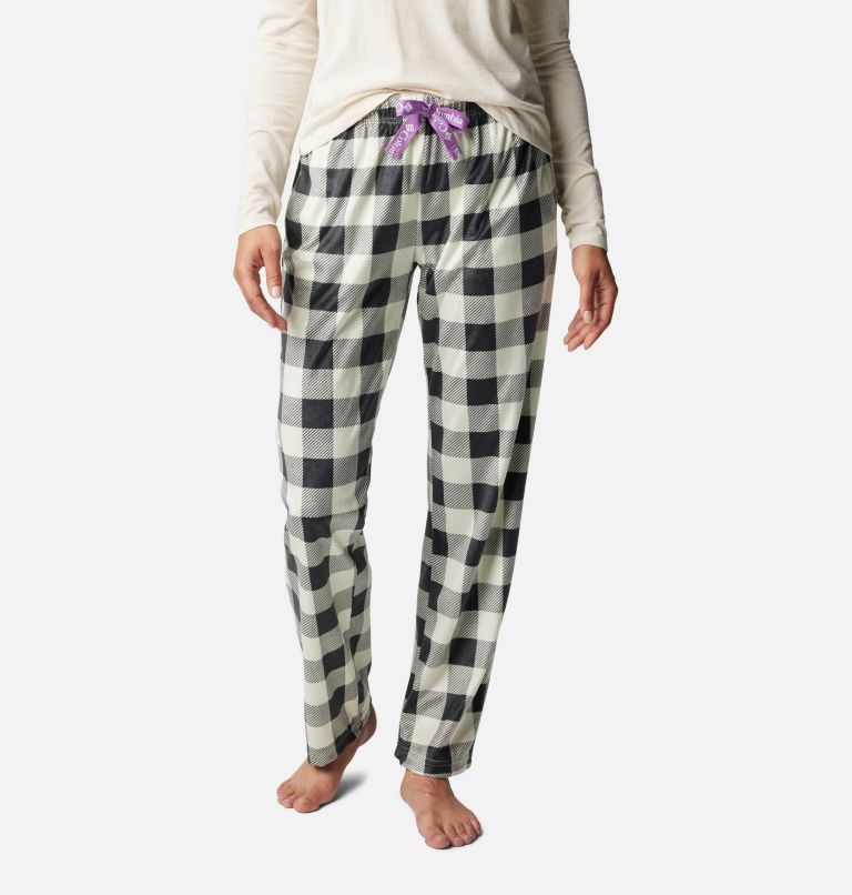 Sleep Chic Womens Plus Pajama Fleece Pants With Socks, Color: Red