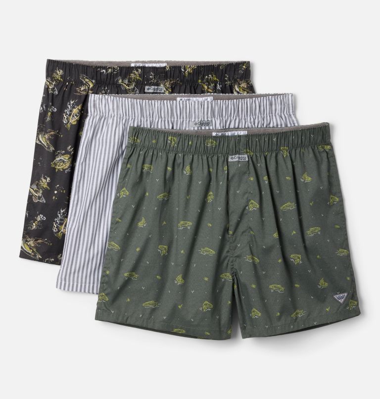 PFG Printed Woven Boxer - 3 pack, Color: Collegiate Navy/Red Spark/Collegiate Navy, image 1