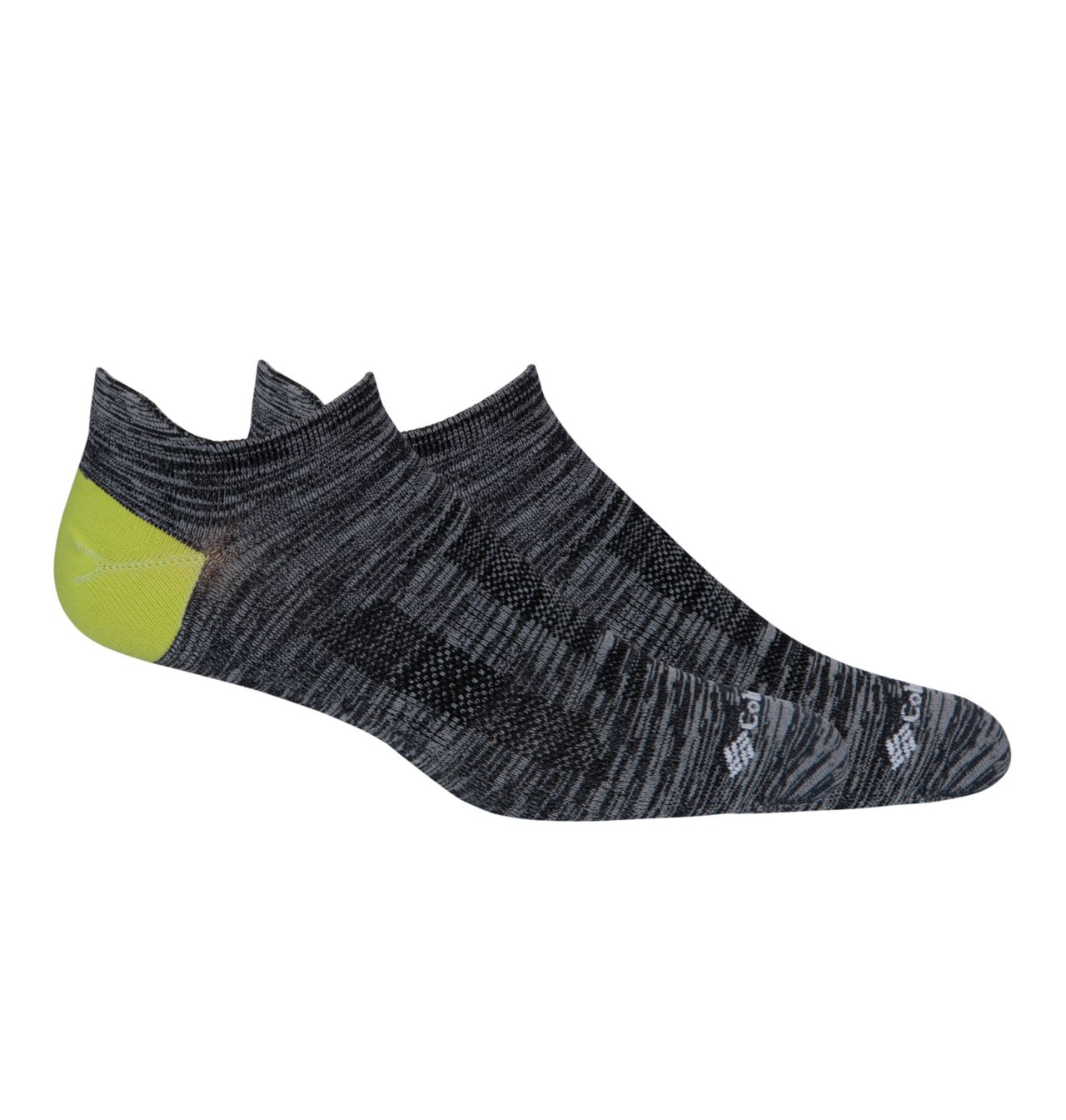 Chaussettes légères Space Dye BRR No Show pour Hommes - paquet de 2 1