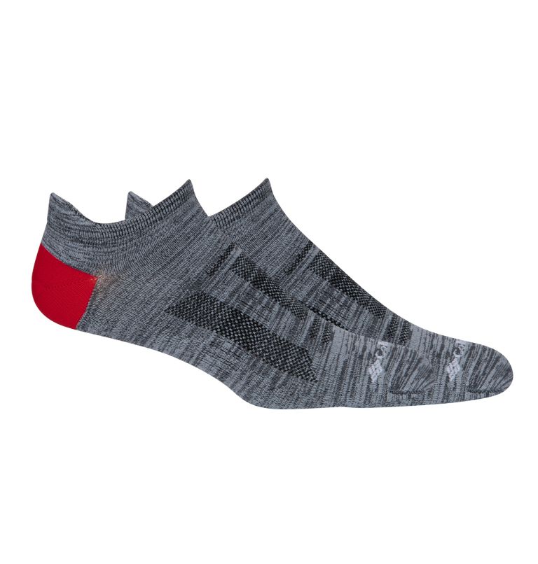 Men's Space Dye BRR No-Show Lightweight Socks - 2 Pack, Color: DK GREY/DK GREY, image 1