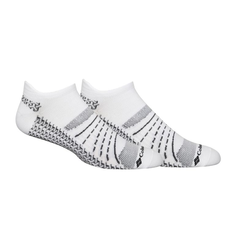 Men's Mapped BRR No-Show Lightweight Socks - 2 Pack, Color: WHITE, image 1