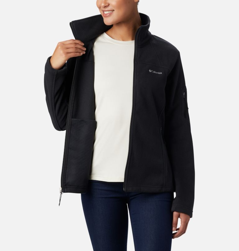 Women’s Fast Trek II Fleece Jacket, Color: Black
