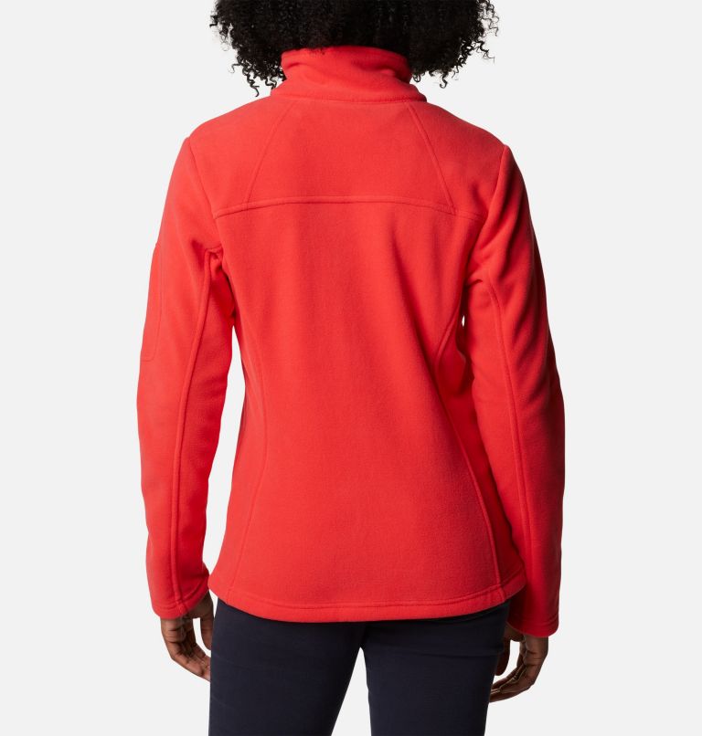 Thumbnail: Women’s Fast Trek II Fleece Jacket, Color: Red Hibiscus, image 2