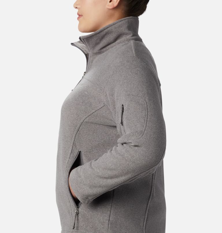 Women's Fast Trek II Fleece Jacket - Plus Size, Color: City Grey Heather, image 3