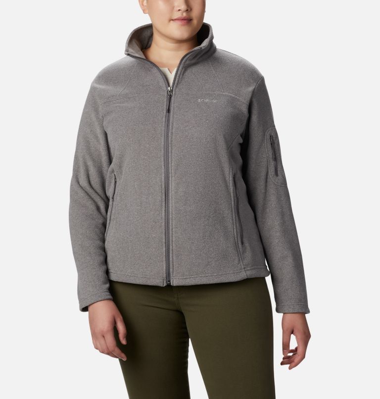 Women's Fast Trek II Fleece Jacket - Plus Size, Color: City Grey Heather, image 1