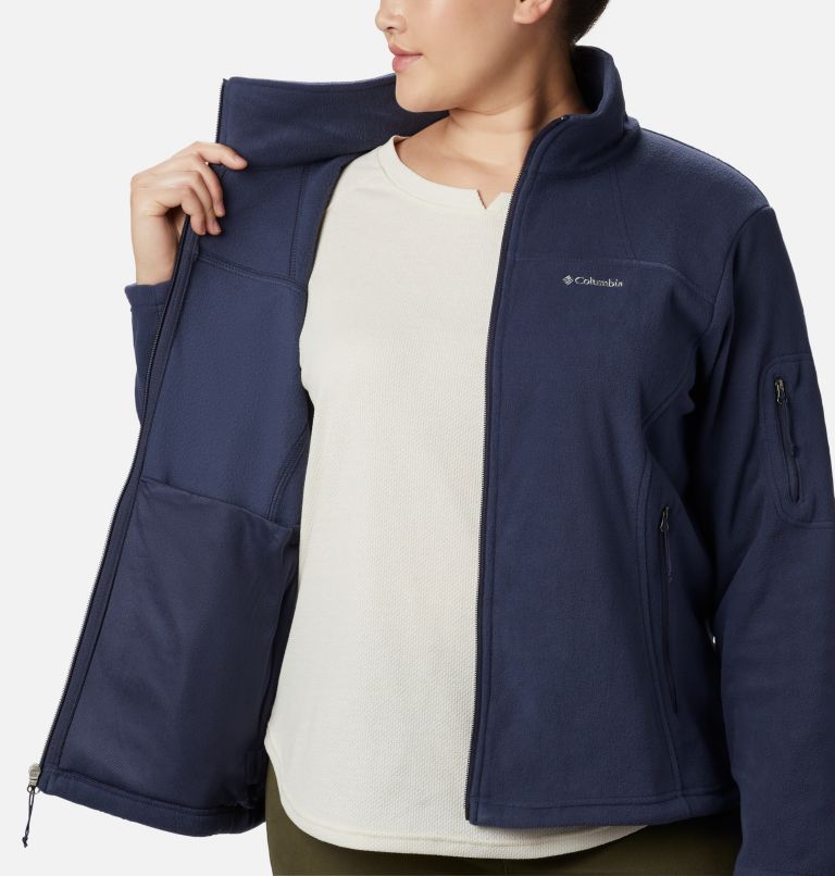 Thumbnail: Women's Fast Trek II Fleece Jacket - Plus Size, Color: Nocturnal, image 5