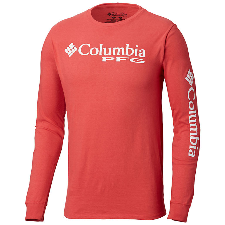 Men S Pfg Logo Graphic Long Sleeve T Shirt Columbia Com