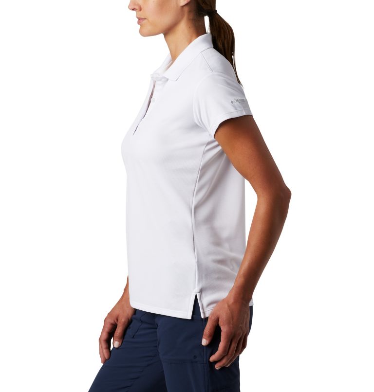 Women’s PFG Innisfree Short Sleeve Polo, Color: White, image 4