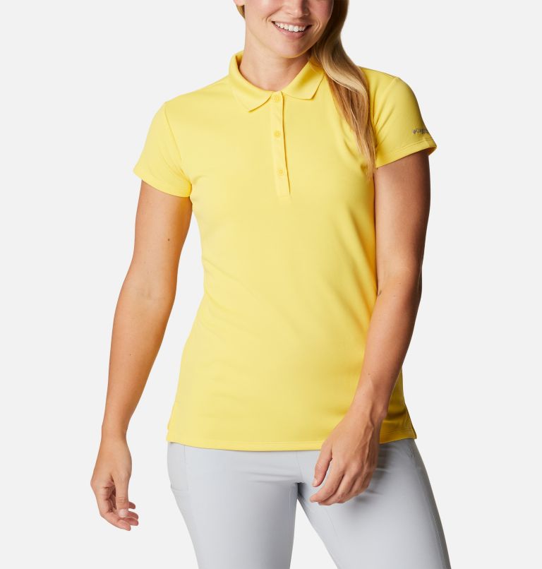 Women’s PFG Innisfree Short Sleeve Polo, Color: Sun Glow, image 5