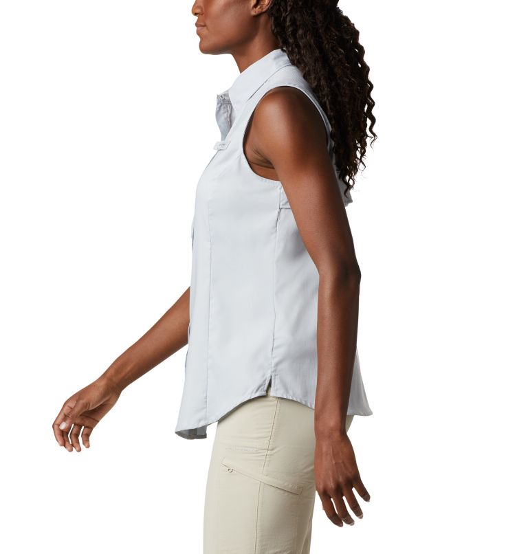 Women’s PFG Tamiami Sleeveless Shirt, Color: Cirrus Grey, image 3