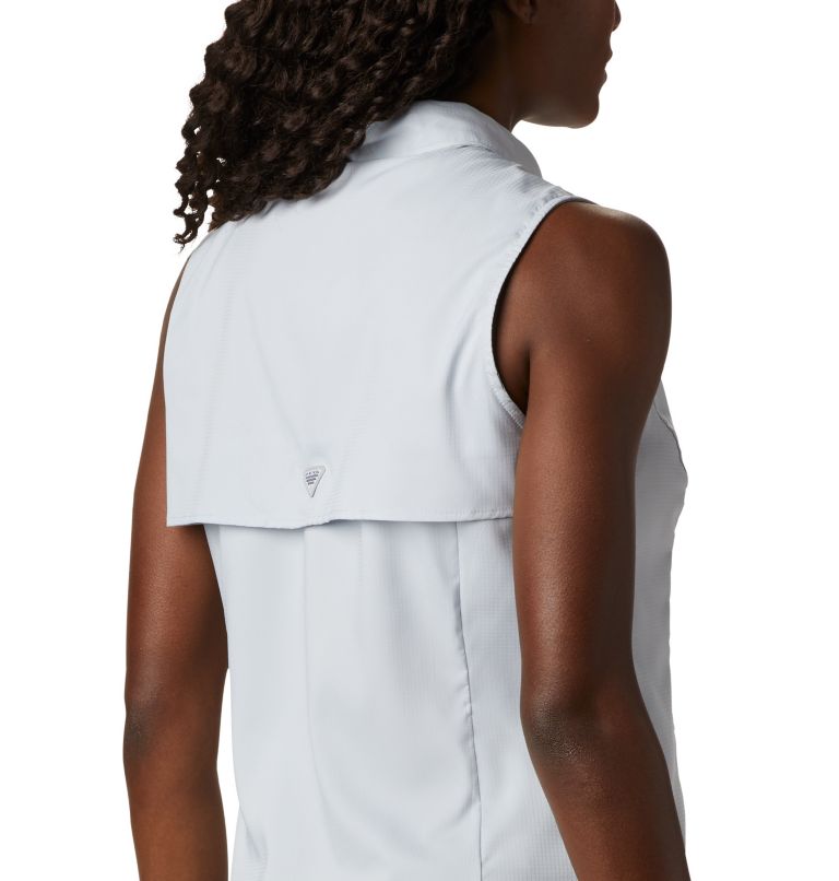 Women’s PFG Tamiami Sleeveless Shirt, Color: Cirrus Grey, image 5