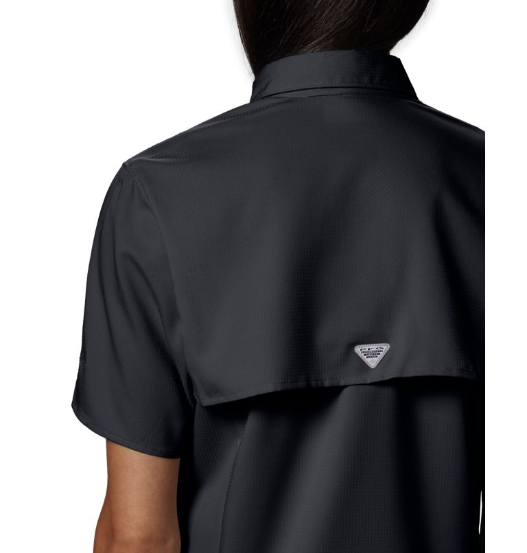 Women’s PFG Tamiami II Short Sleeve Shirt, Color: Black, image 3