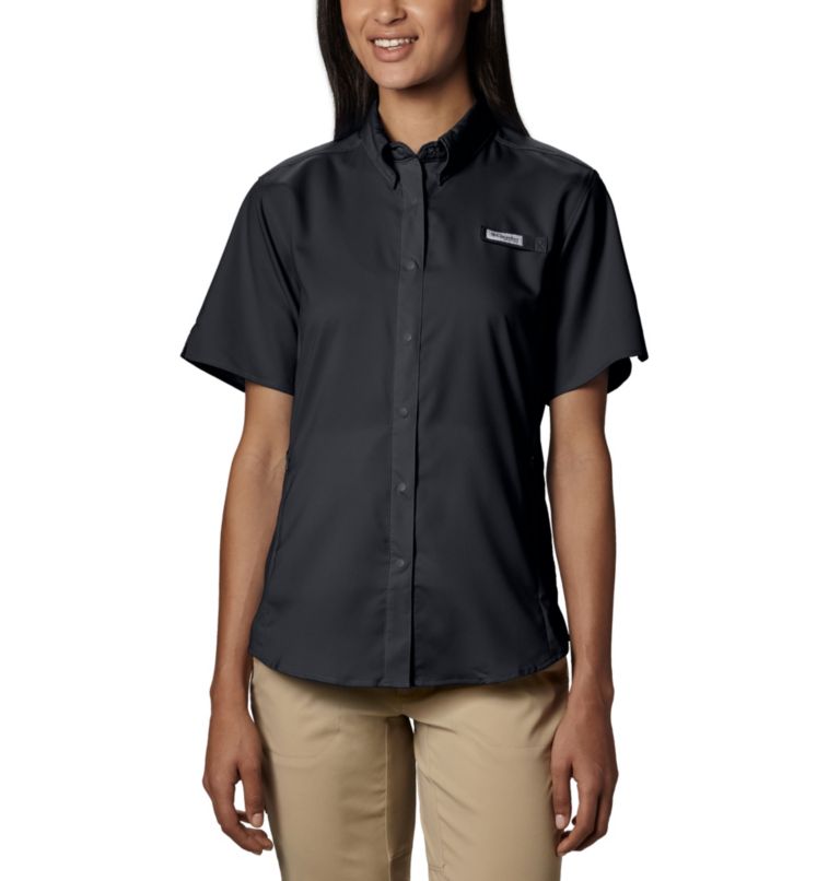 Women’s PFG Tamiami II Short Sleeve Shirt, Color: Black, image 1