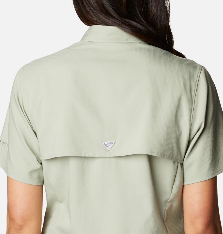 Women’s PFG Tamiami II Short Sleeve Shirt, Color: Safari, image 5