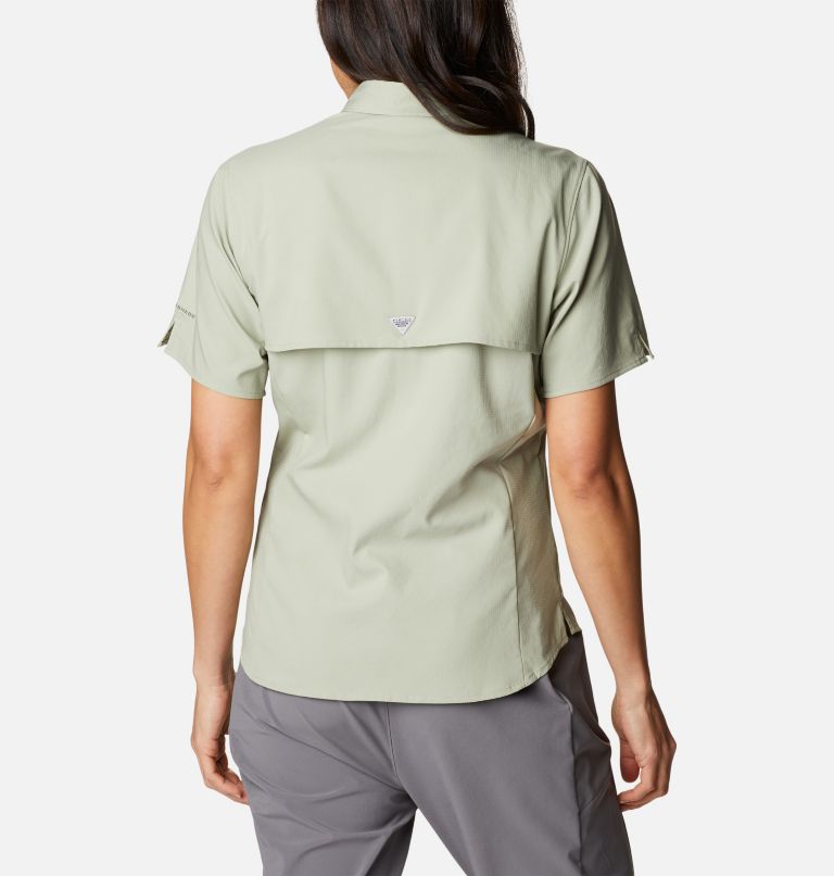 Women’s PFG Tamiami II Short Sleeve Shirt, Color: Safari, image 2