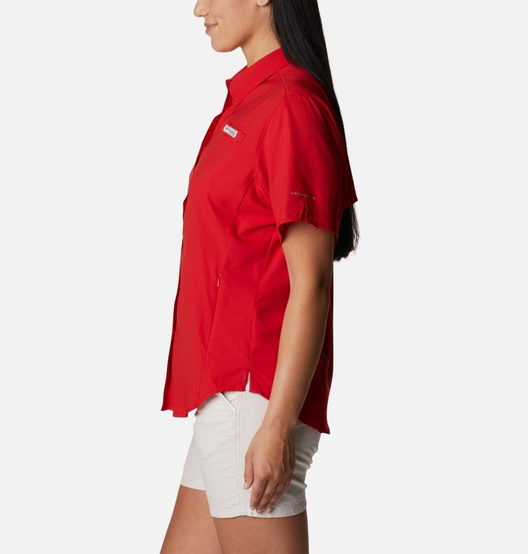 Women’s PFG Tamiami II Short Sleeve Shirt, Color: Red Spark, image 3