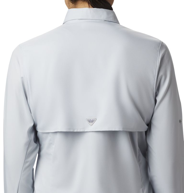 Thumbnail: Women’s PFG Tamiami II Long Sleeve Shirt, Color: Cirrus Grey, image 7