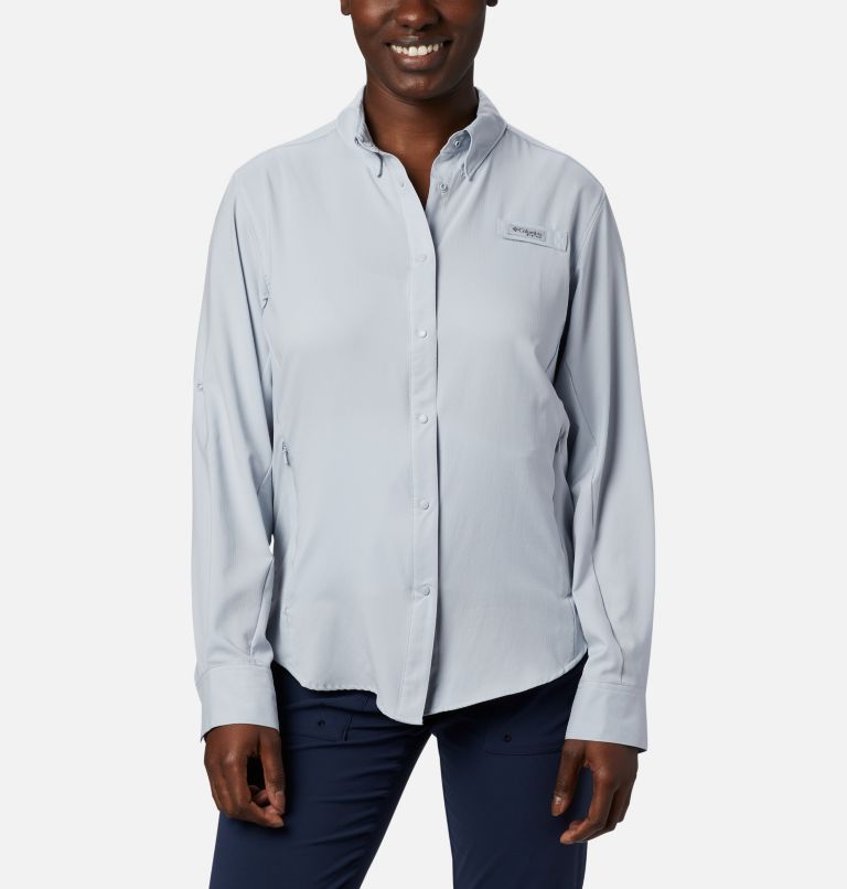 Women’s PFG Tamiami II Long Sleeve Shirt, Color: Cirrus Grey, image 1