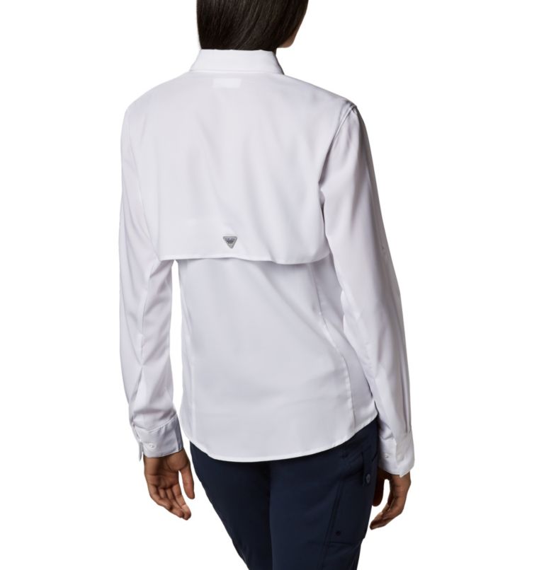 Thumbnail: Women’s PFG Tamiami II Long Sleeve Shirt, Color: White, image 2