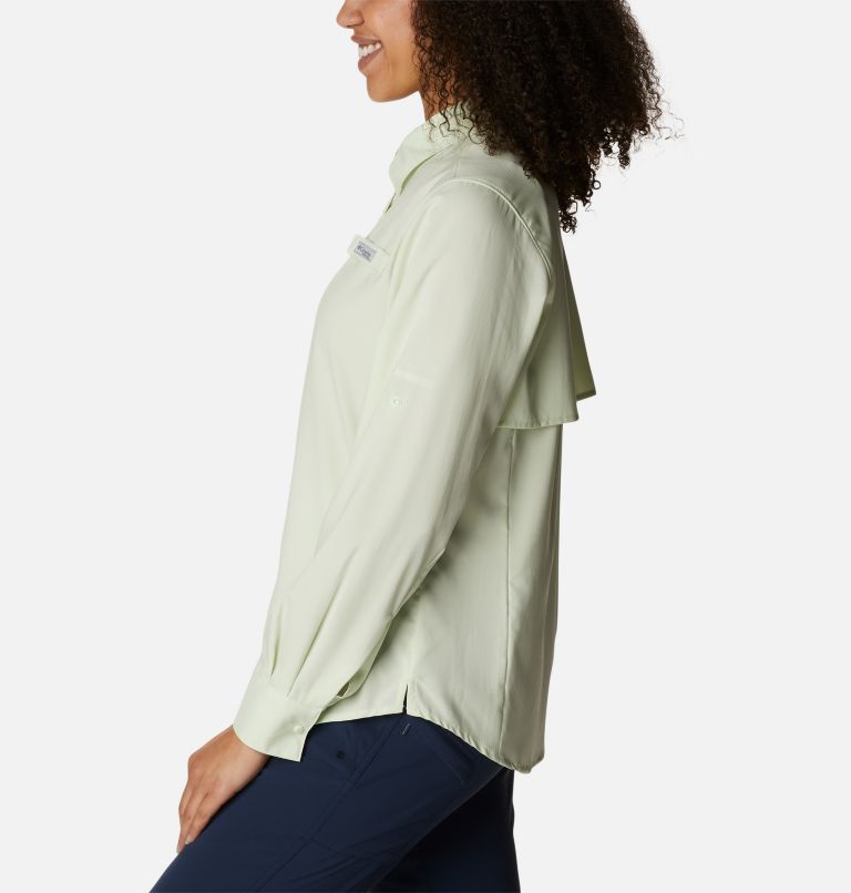 Women’s PFG Tamiami II Long Sleeve Shirt, Color: Light Lime, image 3