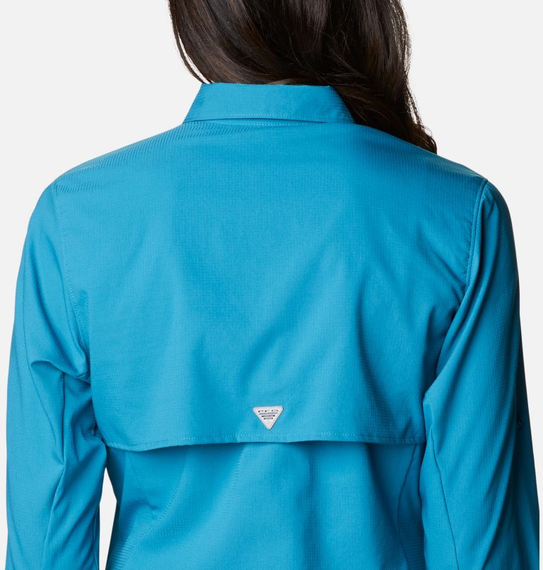 Women’s PFG Tamiami II Long Sleeve Shirt, Color: Deep Marine