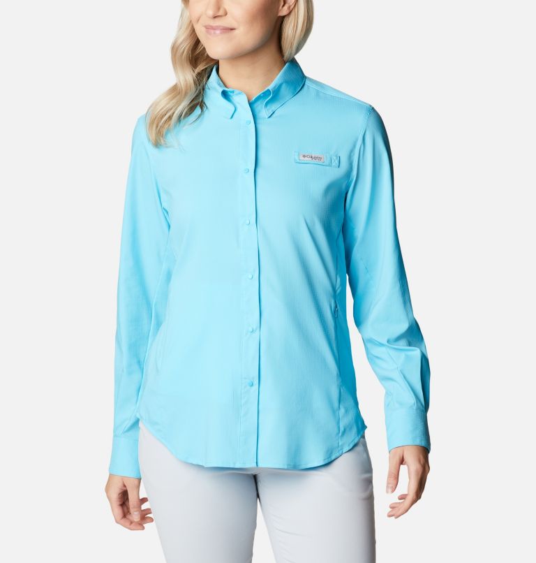 Women’s PFG Tamiami II Long Sleeve Shirt, Color: Atoll