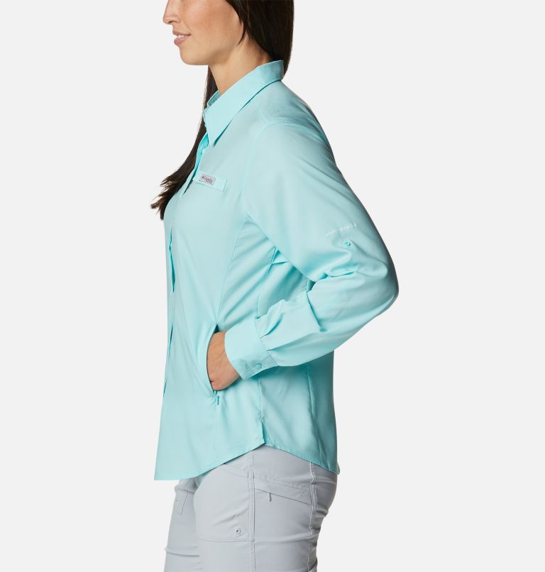 Thumbnail: Women’s PFG Tamiami II Long Sleeve Shirt, Color: Gulf Stream, image 3
